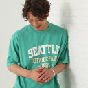ザ ショップ ティーケー(メンズ) THE SHOP TK(Men) カレッジTシャツ (グリーン(022))