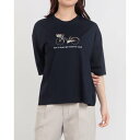 ブローディア BRODIAEA 自転車刺繍半袖Tシャツ (ネイビー)