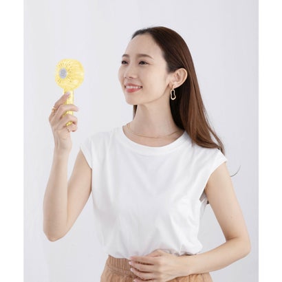 グローバルジャパン GLOBAL JAPAN クリアハンディファン【返品不可商品】 （イエロー）