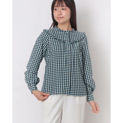 ウィッスルズ WHISTLES Gingham Frill Detail Top （Multicolour）