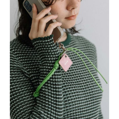 ビュレ Beau're レザータッセルスマホストラップ B-25304 （ライトグリーン）