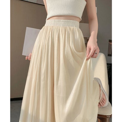 ミニミニストア miniministore シアーワイドパンツ 冷感キュロットパンツ （アイボリー）