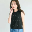 コカ coca パールニットトップス (Black)