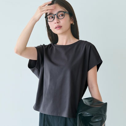 コカ coca シルキータッチハーフスリーブ ドルマンTシャツ （Charcoal）