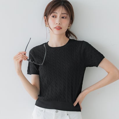 コカ coca ケーブルニットトップス （Black）のサムネイル