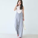 コカ coca リネンライクキャミオールインワン (Gray)