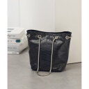 カシュカシュ cache cache スネークチェーンメタリックミニバッグ (ブラック)