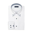 トーキョーシャツ TOKYO SHIRTS 【透け防止・大きいサイズ】 ボタンダウン 長袖 形態安定 ワイシャツ (ホワイト)