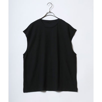 アンパス ANPAS ドライポンチ ノースリーブシャツ タンクトップ カットソー メンズ レディース (ブラック)