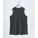 アンパス ANPAS ドライポンチ ロングサイズ タンクトップ メンズ レディース (チャコール)