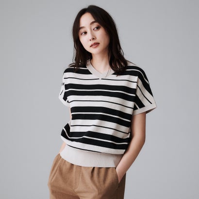 アンタイトル UNTITLED 2WAYネックプルオーバーニット （ライトベージュ(351)）