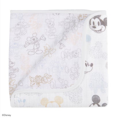 エイデンアンドアネイ aden+anais ブランケット ミニ （ミッキー＋ミニー／ミニ）