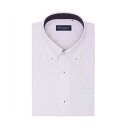 トーキョーシャツ TOKYO SHIRTS 【吸水速乾】 ボタンダウン 半袖 形態安定 ワイシャツ (パープル)