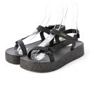 メリッサ melissa MELISSA SUN DOWNTOWN PLATFORM II AD (BLACK)