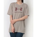アンダーアーマー UNDER ARMOUR レディース 半袖機能Tシャツ UAテック オーバーサイズド ビッグロゴ Tシャツ 6007702 (Timberwolf Taupe / /)