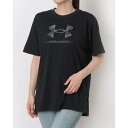 アンダーアーマー UNDER ARMOUR レディース 半袖機能Tシャツ UAテック オーバーサイズド ビッグロゴ Tシャツ 6007702 (Black / /)