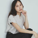 インデックス index タックスリーブスキッパーブラウス【洗濯機可・吸水速乾・抗ピル・防シワ・イージーアイロン】 (グレージュ(050))