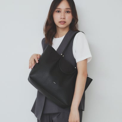 インデックス index 【軽量合皮】ダブルハンドルA4トートバッグ （ブラック(019)）