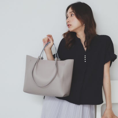 インデックス index 【軽量合皮】ダブルハンドルA4トートバッグ （グレー(112)）