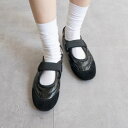 ファビーファビー FABBY FABBY. パラシュートベルクロバレーシューズ (ブラック)