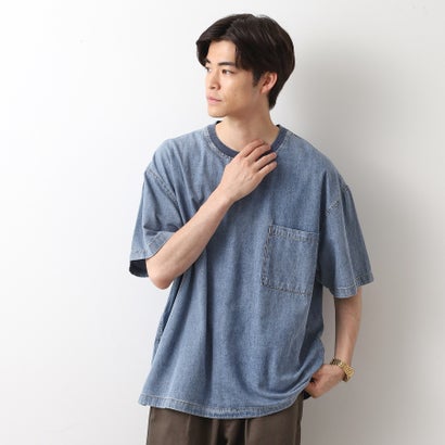 ザ ショップ ティーケー(メンズ) THE SHOP TK(Men) ライトデニムプルオーバー (ブルー(092))