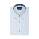トーキョーシャツ TOKYO SHIRTS 【超形態安定】 ボタンダウン 半袖 形態安定 ワイシャツ (サックス)