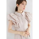 トッコクローゼット tocco closet バルーンウエストタックブラウス