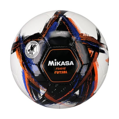 ゴーセン GOSEN ミカサ MIKASA フットサル フットサル 4 号手縫い ORGESTA 検定球 黒 FS451EBK （ブラ..