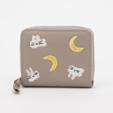 ペルケ perche 石木文さんコラボ moon rabbitジャバラカードウォレット (GY)