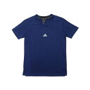 アディダス adidas ジュニア 半袖機能Tシャツ トレーニング AEROREADY ヘザー半袖Tシャツ キッズ IR6214 (legend ink/lucid blue)