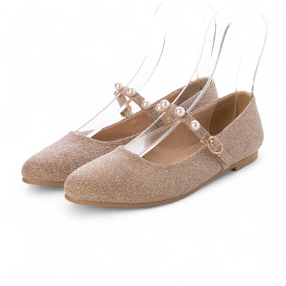 ブリジット バーキン Bridget Birkin パールストラップメリージェーンパンプス （ゴールド）