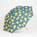 メゾンブリーズ MAISON BREEZE 60cm 耐風骨 傘 レモン柄 (ネイビー)