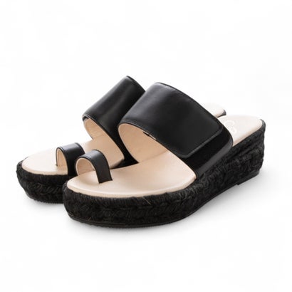 ストロベリーフィールズ STRAWBERRY FIELDS エスパドリーユ・トング （ブラック）