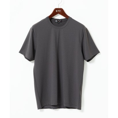 エムケーミッシェルクラン オム MK MICHEL KLEIN HOMME 【接触冷感】ティサージュジャガードカットソー （ダークグレー）
