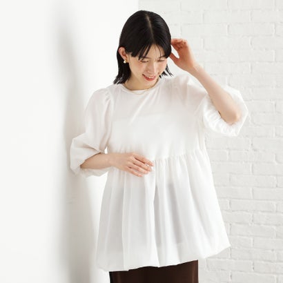 ザ ショップ ティーケー (ウィメン) THE SHOP TK(Women) 布帛切替バルーントップス （ブラック(019)） 2