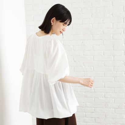 ザ ショップ ティーケー (ウィメン) THE SHOP TK(Women) 布帛切替バルーントップス （ブラック(019)） 3