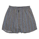 アクアスキュータム Aquascutum AQトランクス/25S-チェックF-裏打ちゴム 【返品不可商品】 (ブラウン)