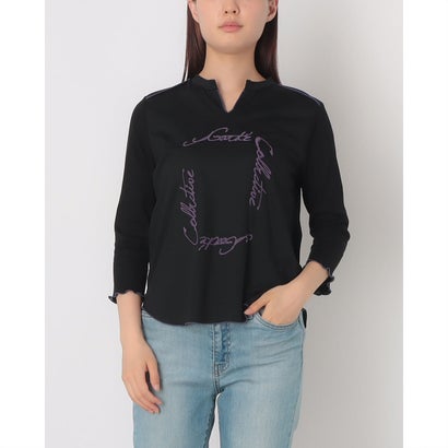 センソユニコ Sensounico ギャルデコレクティブ クリスタルソルト36G天竺×シンプルロゴpt プルオーバー..