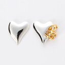 ラピュイ LAPUIS アシンメトリーコイルハートピアス 233-220101 (マルチ)