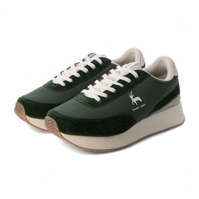 ノルディックライト Nordic Light 厚底レースアップスニーカー （グリーン）