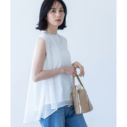 エーシーデザインバイアルファキュービック A/C DESIGN BY ALPHA CUBIC シアータックチュニックトップス （オフホワイト）