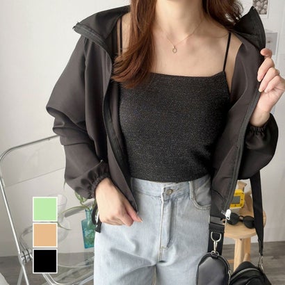 デューリリー Dewlily ショート丈ドロストブルゾン ライトアウター ジャケット ショート丈 韓国 ファッション レディース 春夏秋 着回し カバー 通勤 旅行 おしゃれ （ブラック） locondo-13364150 LOCOMALL(ロコンド公式ストア) サンプル画像2
