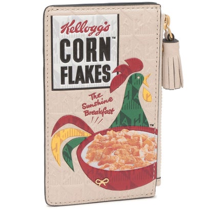 アニヤハインドマーチ Anya Hindmarch カードケース コーンフレーク ベージュ レディース ANYA HINDMAR..