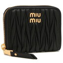 ミュウミュウ Miu Miu 小銭入れ コインケース マテラッセ ブラック ゴールド レディース MIU MIU 5MM268 AFPP F0002 (BLAC...