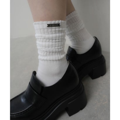 リップサービス LIP SERVICE ポイントプレートルーズソックス （ホワイト）