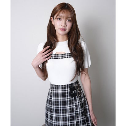 リップサービス LIP SERVICE バストカッティングラインニット （ホワイト）