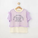 シューラルー キッズ SHOO・LA・RUE/Kids 【130-150cm/2点セット】メッシュセットプルオーバー (パープル(081))