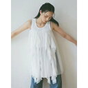エイミーイストワール eimy istoire リブタンクセットボリュームチュールチュニック (WHITE)
