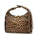 シンボノ SINBONO Medium Vienna Top Handle Crossbody Bag - Brown leopard print (アニマル)