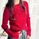 ジーラ GeeRA ビスチェドッキングニットプルオーバー (レッド)